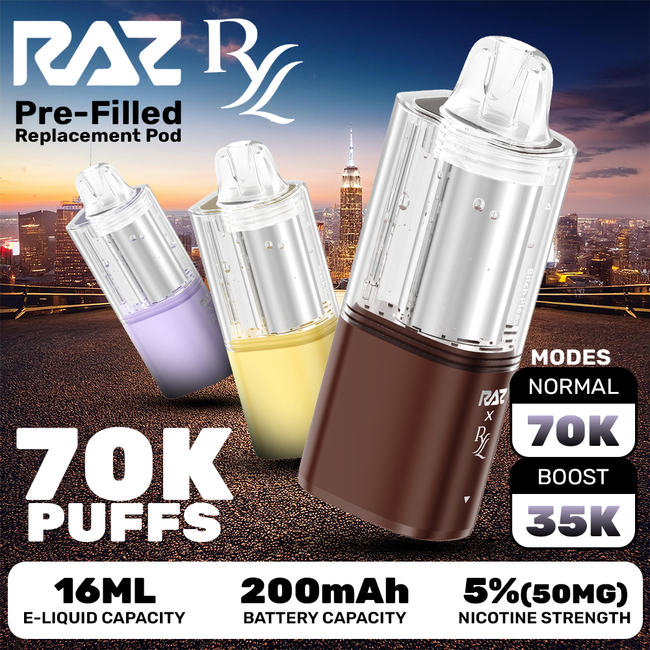 RAZ x RYL VUE Pre-filled Replacement Pod  (70000 Puffs)
