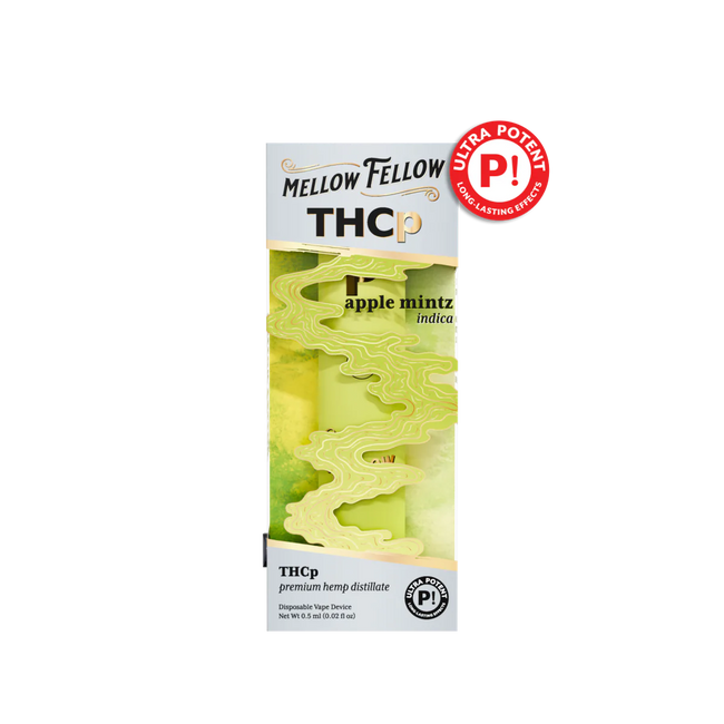 Mellow Fellow THCp 0.5g Disposable Vape - Apple Mintz (Indica)