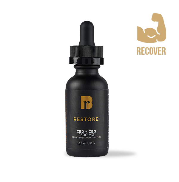 RESTORE & Recover Immunity Boost | CBD, CBG, Cordyceps, Turkey Tail, Vitamin D Tincture