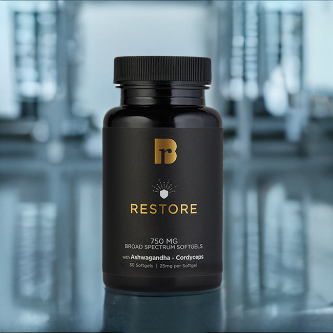 RESTORE & Recover Immunity Boost | CBD, CBG, Cordyceps, Turkey Tail, Vitamin D Softgels