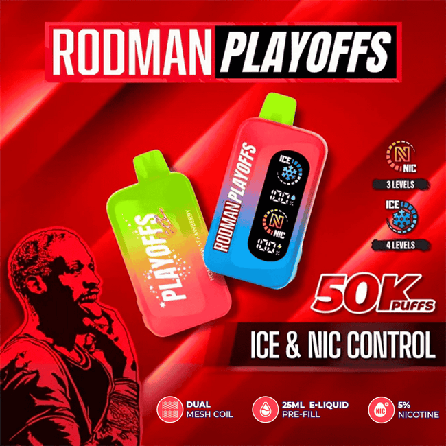 RODMAN Playoffs Ice-Nic Control Disposable (50000 Puffs)