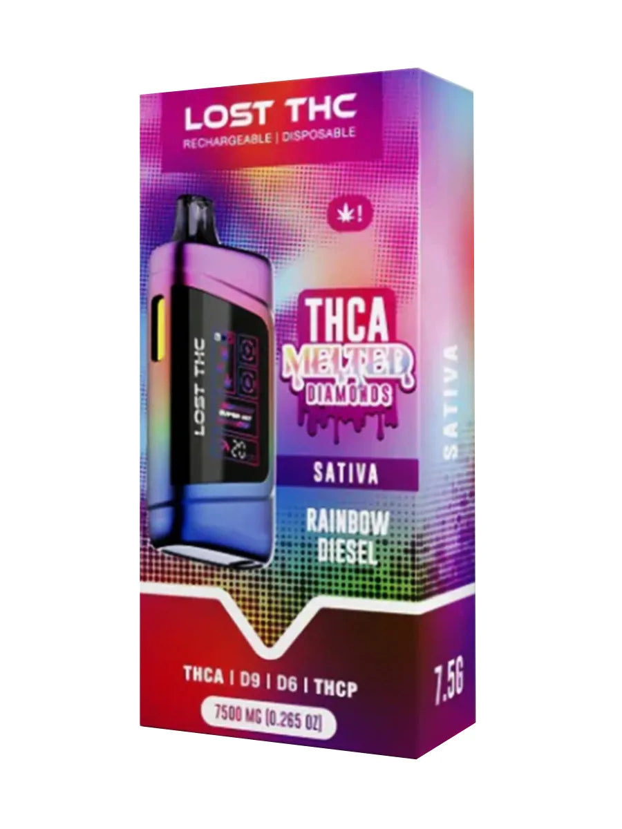 Rainbow Diesel Lost THC Melted Diamonds THCA Blend Disposible 7500MG