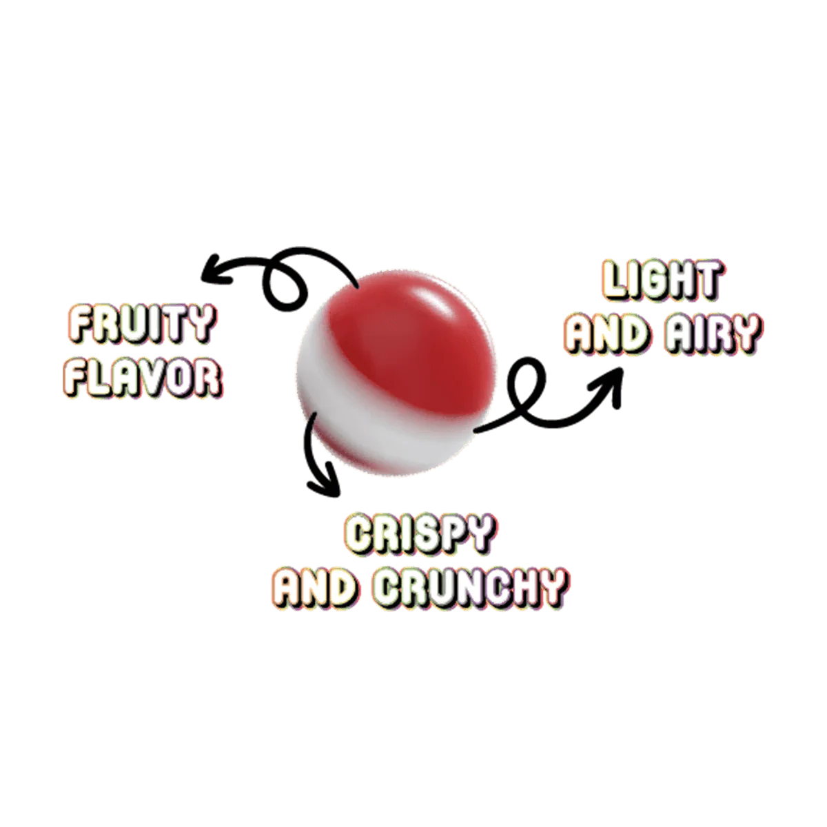 Mellow Fellow Rainbow Gems Freeze Dried Candy