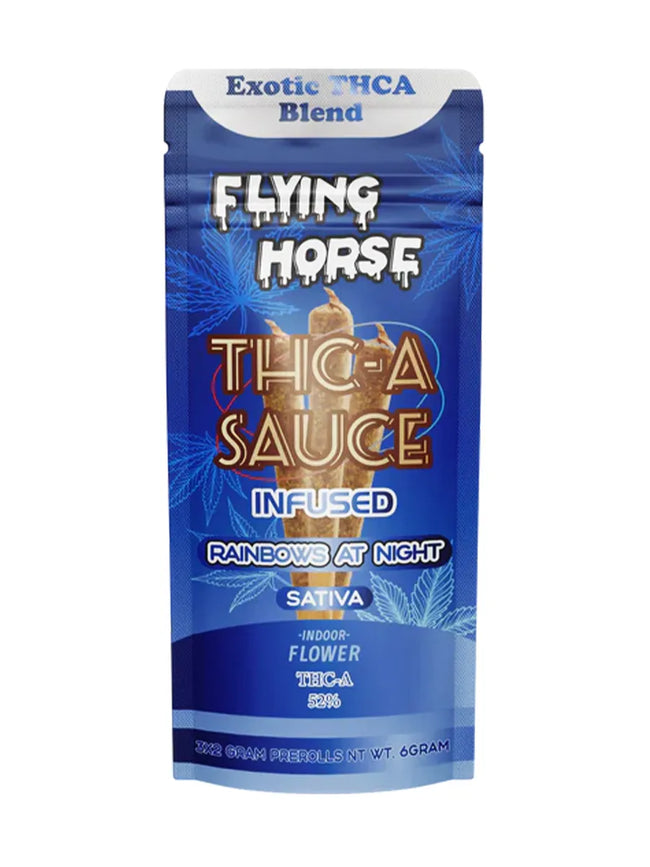 Rainbows At Night Flying Horse THCA Sauce Infused Pre-Rolls 2G 3ct
