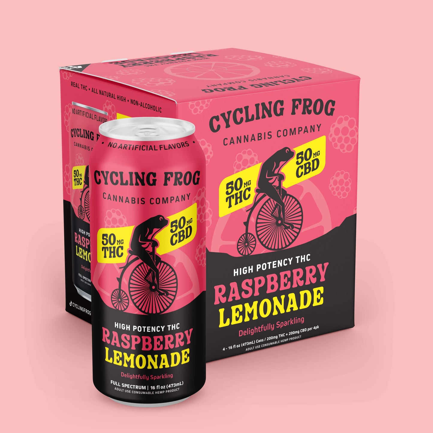 Cycling Frog Sparkling THC Raspberry Lemonade