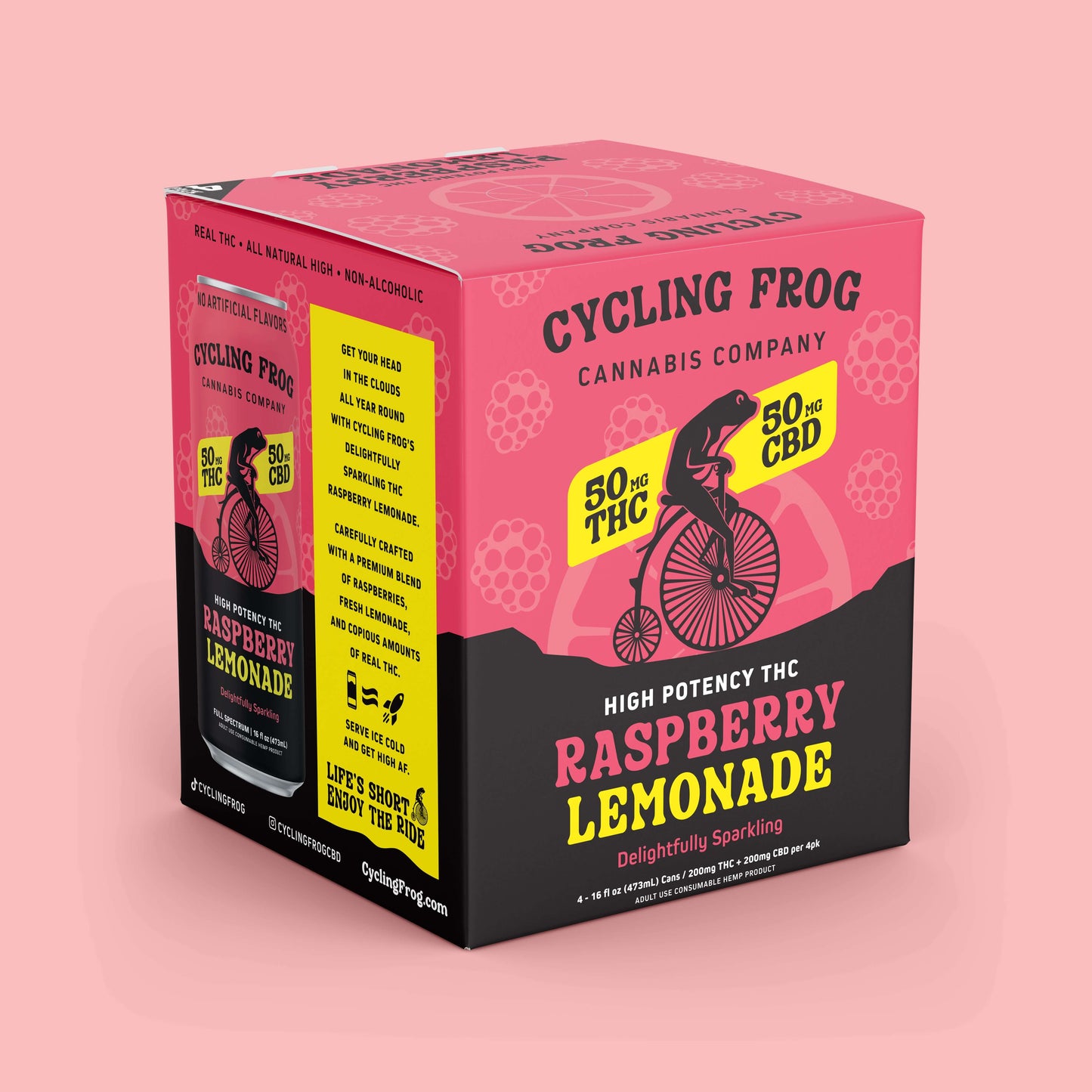 Cycling Frog Sparkling THC Raspberry Lemonade
