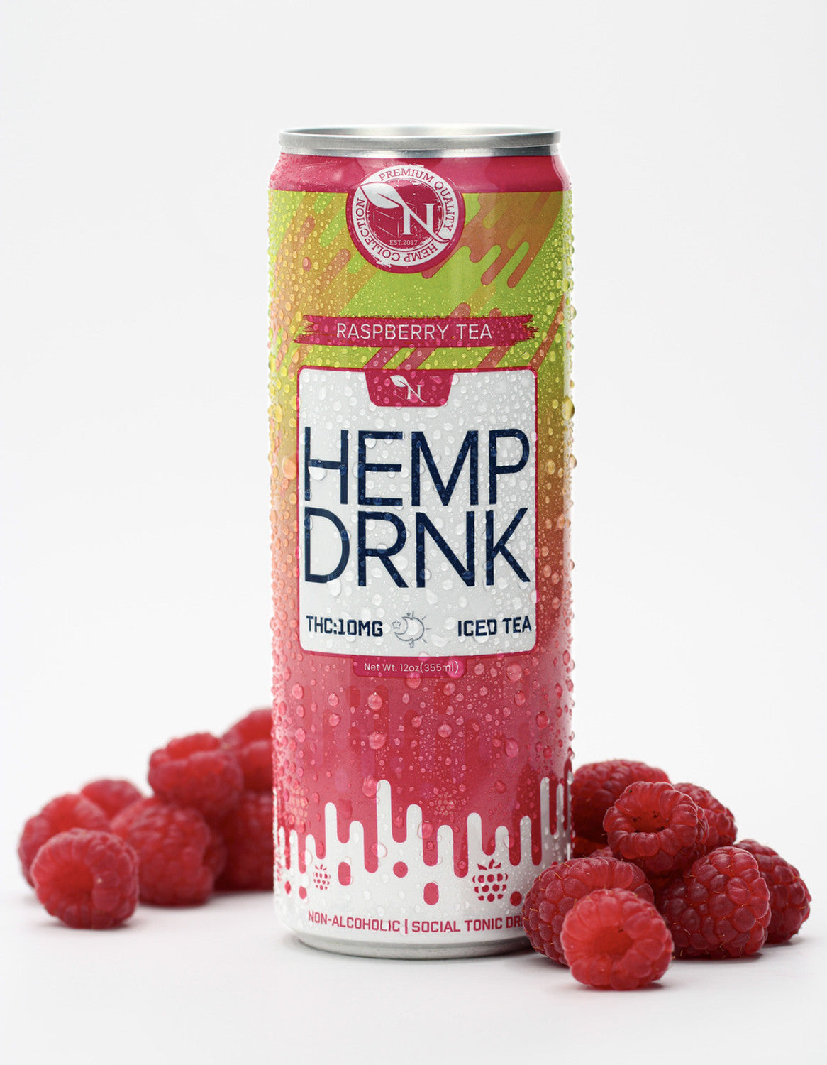 DELTA 9 + CBD  BEVERAGE - Raspberry Tea - 50MG - 4 PACK