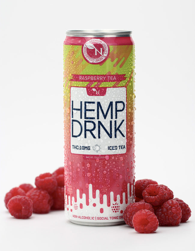DELTA 9 + CBD  BEVERAGE - Raspberry Tea - 50MG - 4 PACK