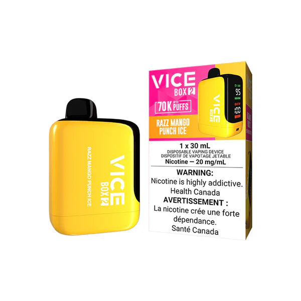 Razz Mango Punch Ice Vice Box 2 70K Disposable