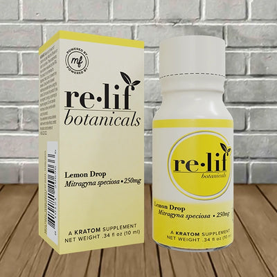 Re-Lif Botanicals Liquid Kratom Extract Shot 250mg Best Sales Price - CBD