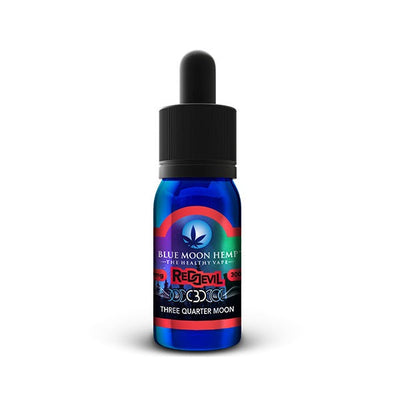 Blue Moon Hemp - Red Devil CBD Three Quarter Moon - 300mg - 30ml E-Liquid Vape Best Sales Price - eJuice