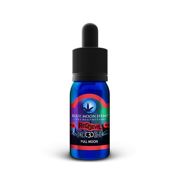 Blue Moon Hemp - Red Devil CBD Full Moon - 400mg - 30ml E-Liquid Vape Best Sales Price - eJuice