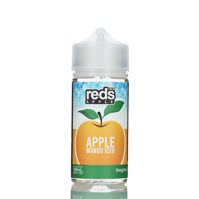 7 Daze Reds Apple ICED - No Nicotine Vape Juice - 100ml Best Sales Price - eJuice