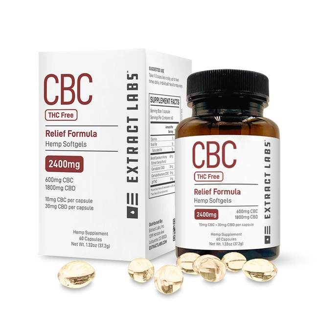 Extract Labs CBC Capsules | Relief Formula | THC Free Best Sales Price - Gummies