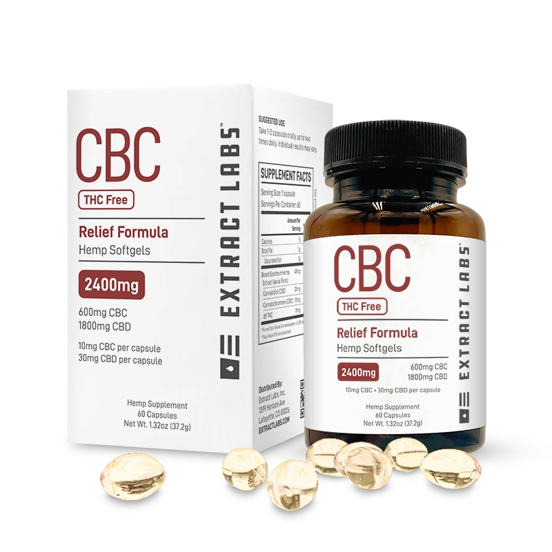 Extract Labs CBC Capsules | Relief Formula | THC Free Best Sales Price - Gummies