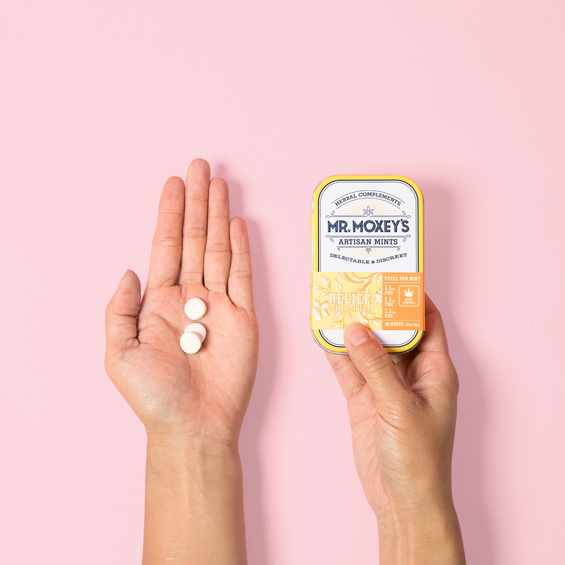 Mr. Moxey's Relief Lemon Ginger Mints