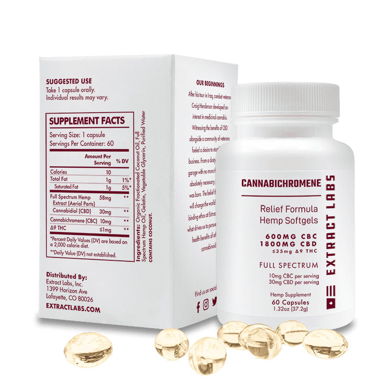 Extract Labs CBC Capsules | Relief Formula