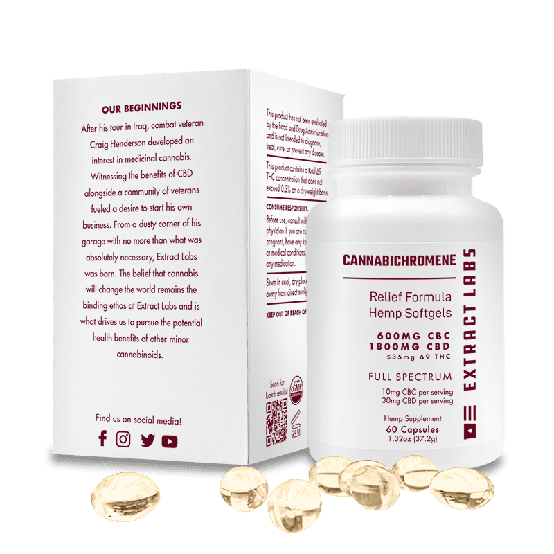 Extract Labs CBC Capsules | Relief Formula