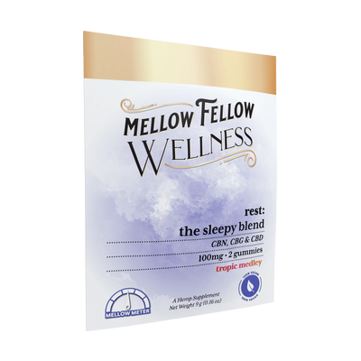 Mellow Fellow Wellness Gummies - Rest Blend - Tropic Medley - 100mg Best Sales Price - Edibles