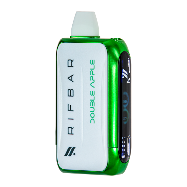 Double Apple Rifbar Turbo-x 25k Series Double Apple Rif Bar Turbo-X Disposable Vape 15000 Puff Neon Green Flavor Double Apple Rifbar Turbo-x 25k Series Double Apple Rif Bar Turbo-X Disposable Vape 15000 Puff Neon Green Flavor
