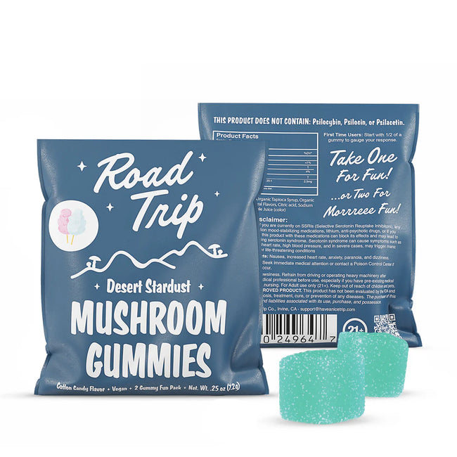 Road Trip Desert Stardust Mushroom Gummies – Cotton Candy