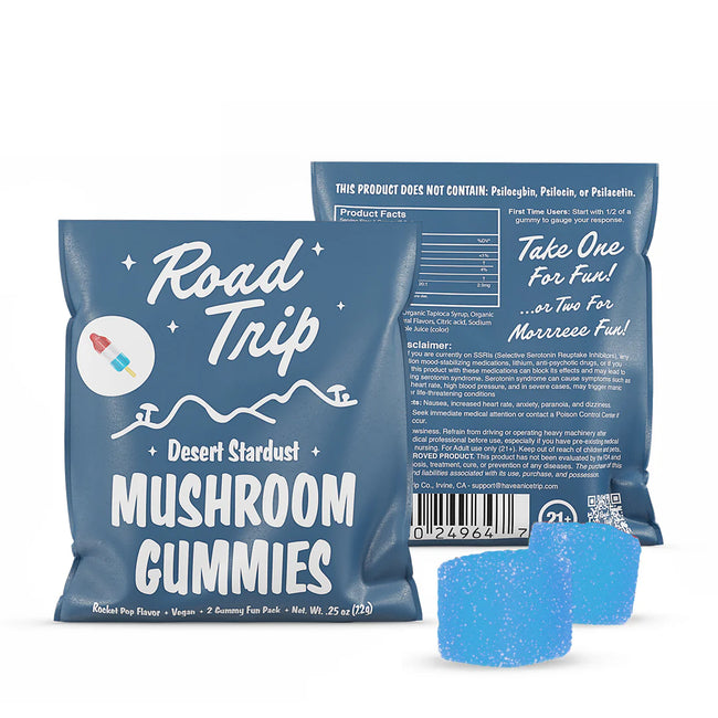 Road Trip Desert Stardust Mushroom Gummies – Rocket Pop