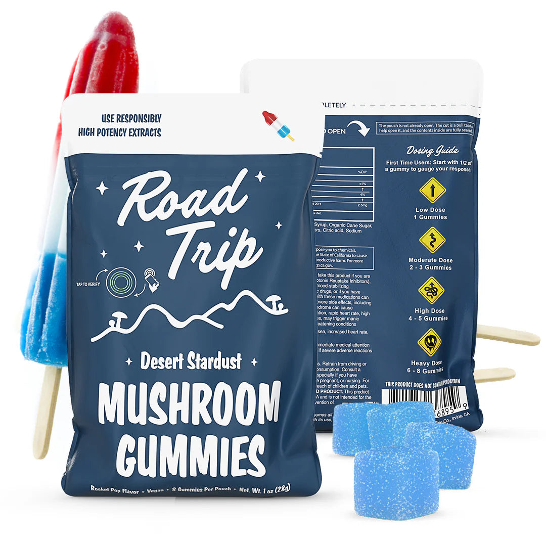 Road Trip Desert Stardust Mushroom Gummies – Rocket Pop