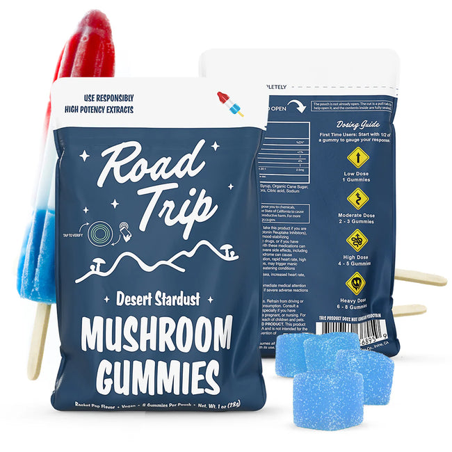 Road Trip Desert Stardust Mushroom Gummies – Rocket Pop