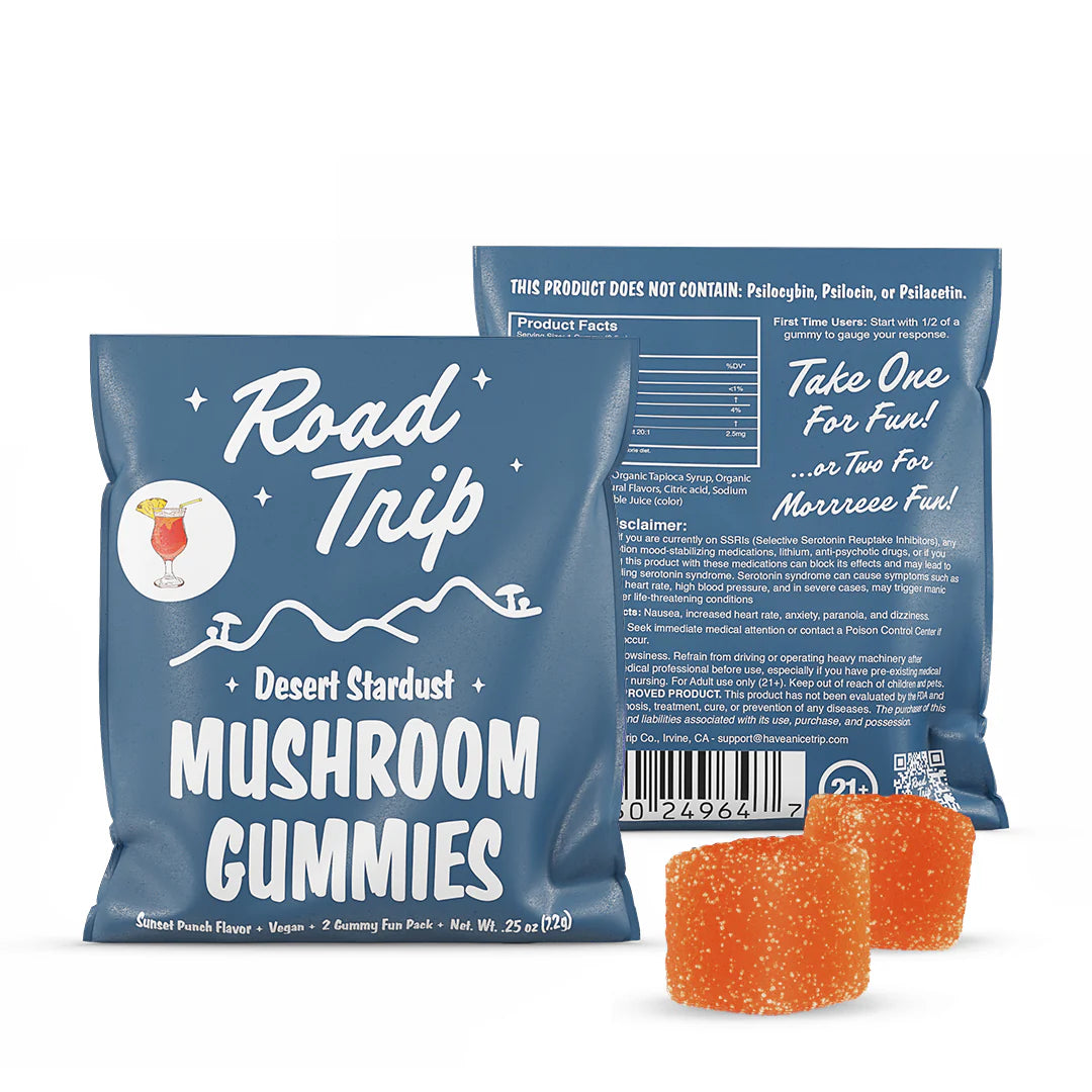 Road Trip Desert Stardust Mushroom Gummies – Sunset Punch