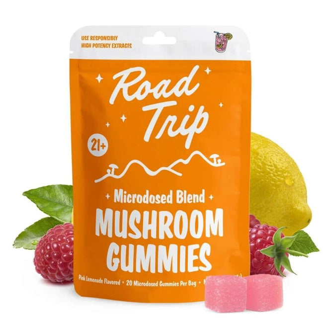 Road Trip Microdosed Blend Mushroom Gummies 20pk Best Sales Price - Gummies
