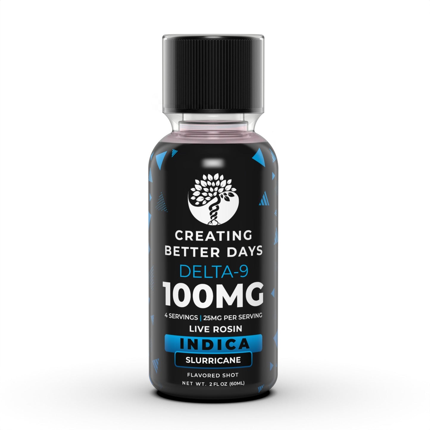 Creating Better Days THC Shots - 100mg Slurricane - High Potency
