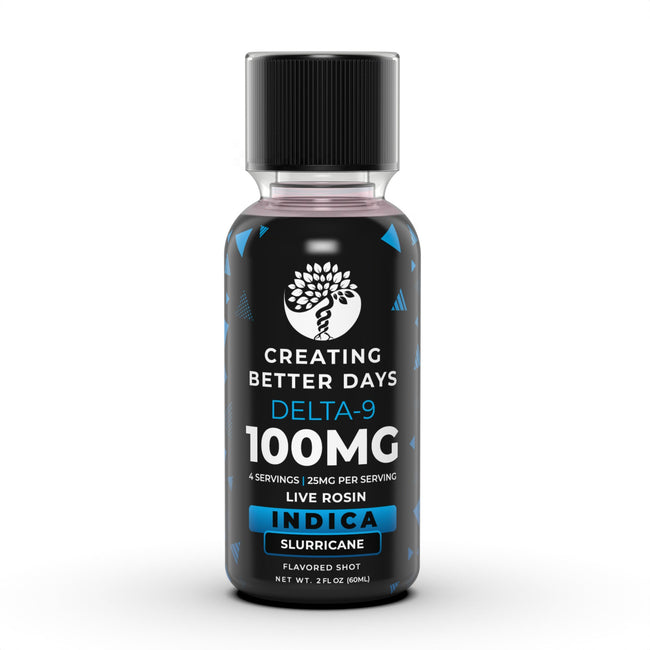 Creating Better Days THC Shots - 100mg Slurricane - High Potency Best Sales Price - Seltzers