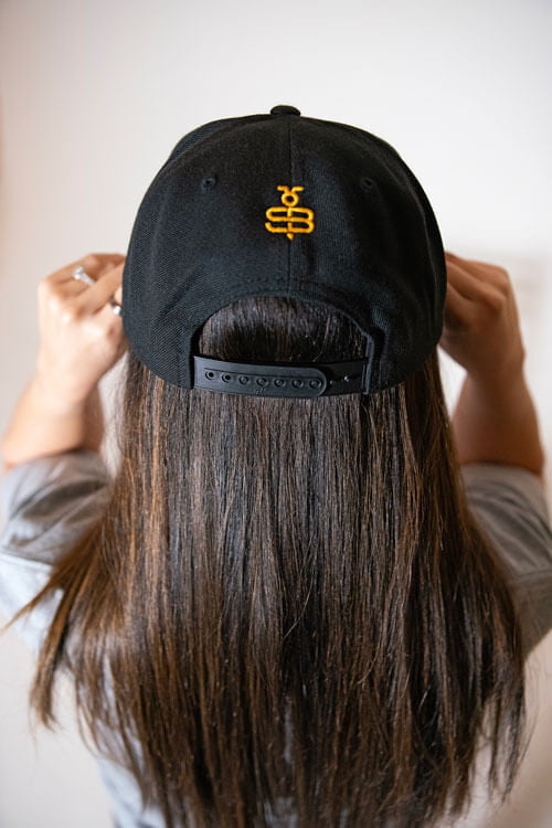 Black Snapback with Soulful Bee Logo