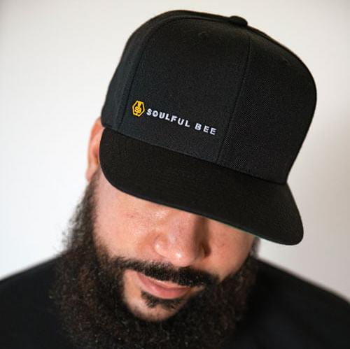 Black Snapback with Soulful Bee Logo