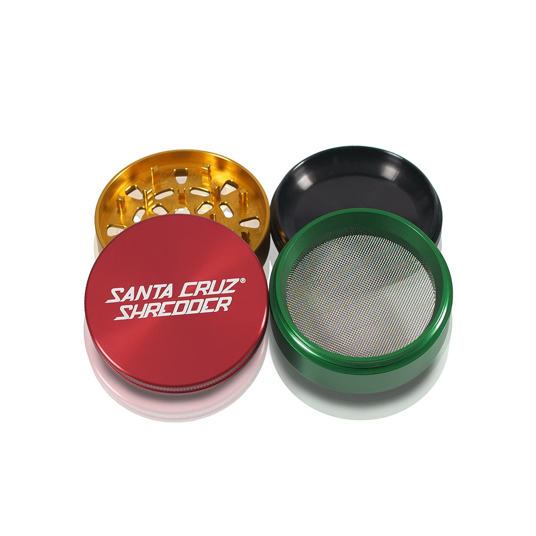 Santa Cruz Shredder Aluminum 4 Piece Large Herb Grinders
