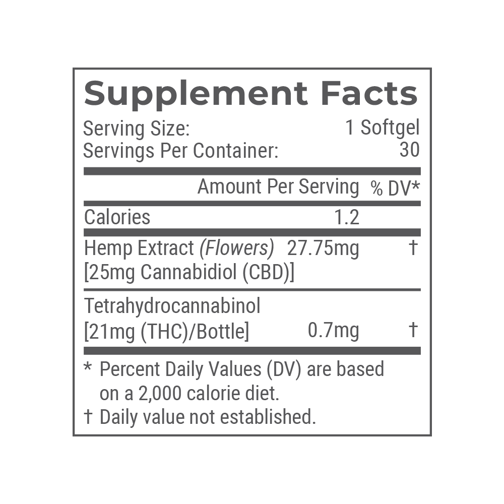 Joy Organics 25mg Full Spectrum CBD Softgels