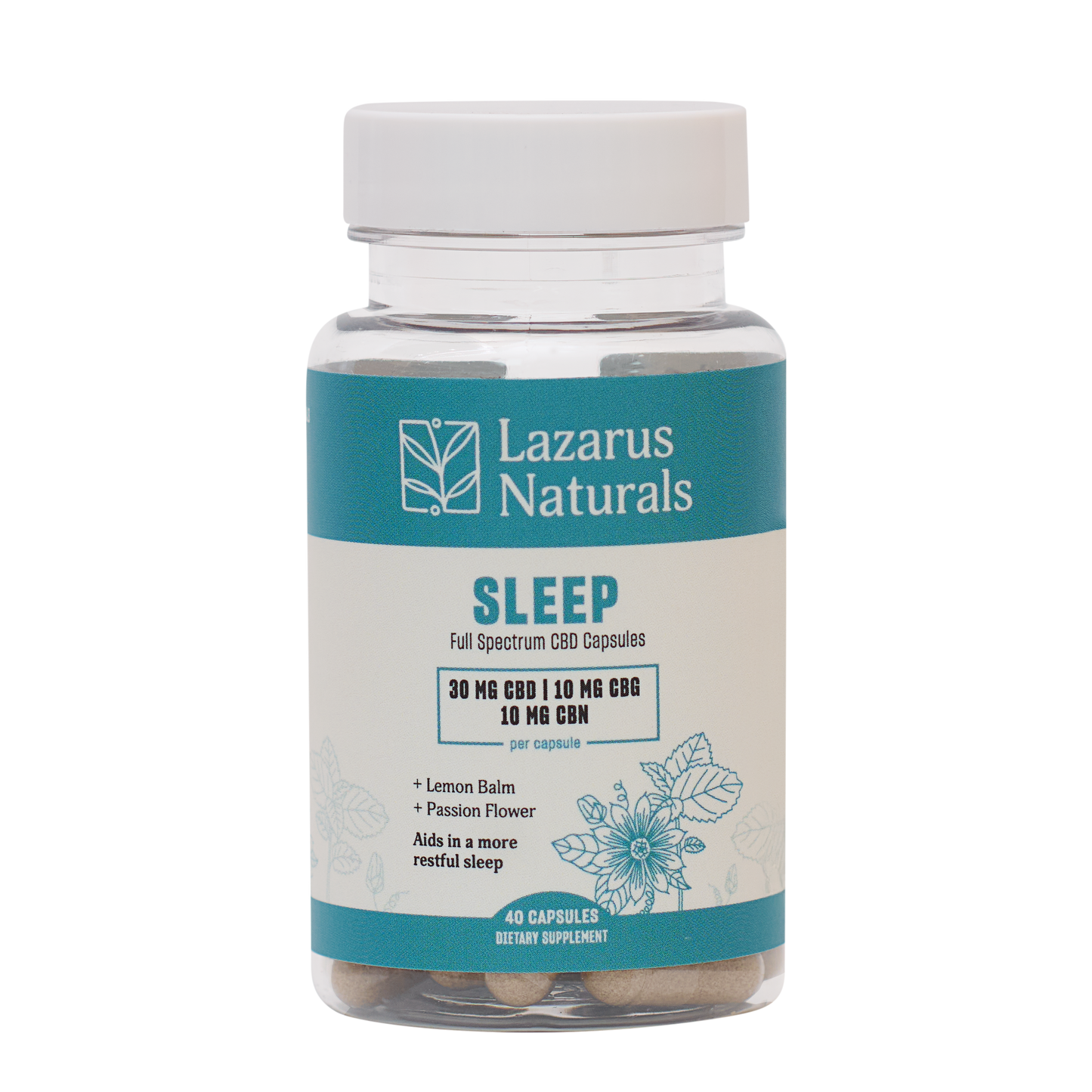 Lazarus Naturals CBD+CBN CAPSULES, SLEEP