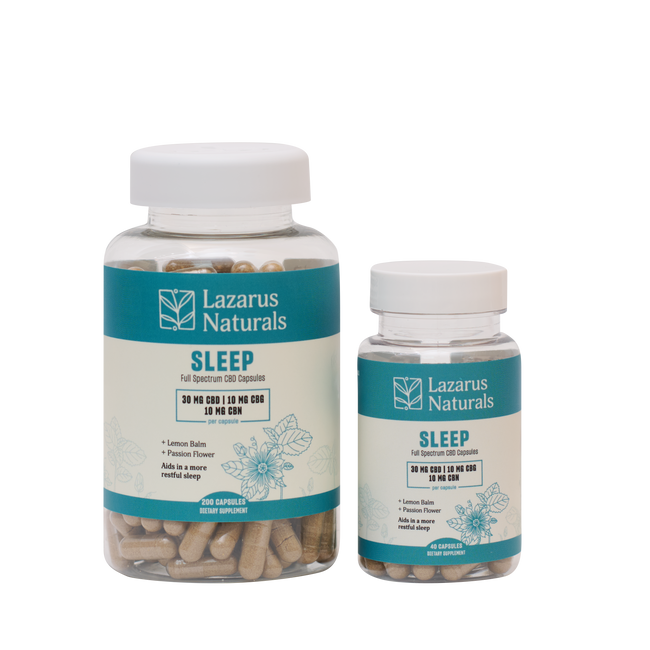 Lazarus Naturals CBD+CBN CAPSULES, SLEEP