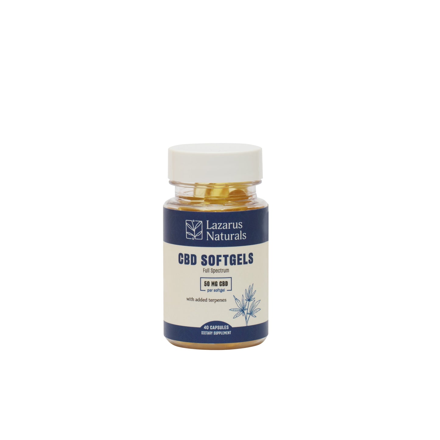 Lazarus Naturals CBD SOFTGELS, 50MG