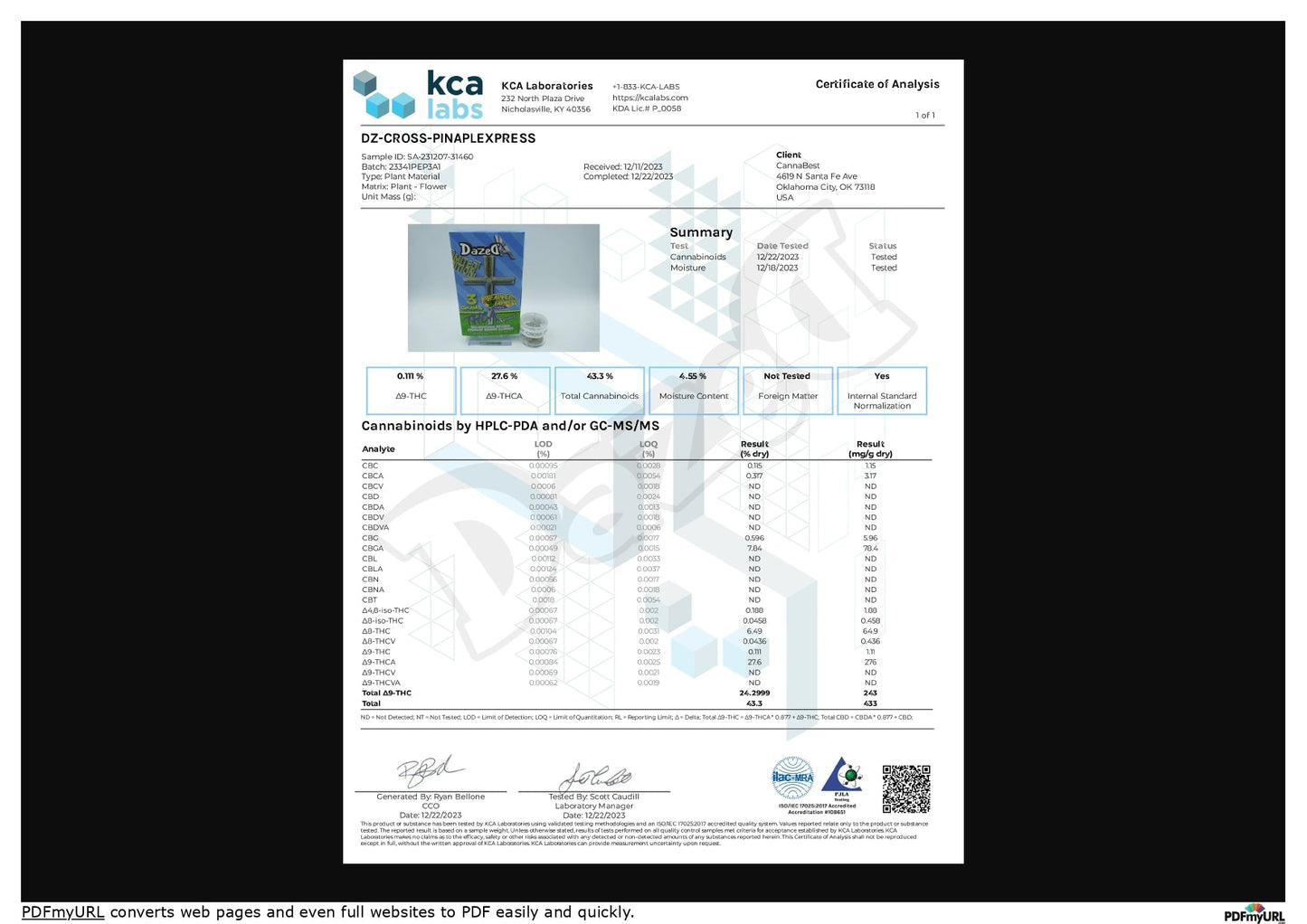Dazed THC Blend Infused Cross Pre-Roll | 3g