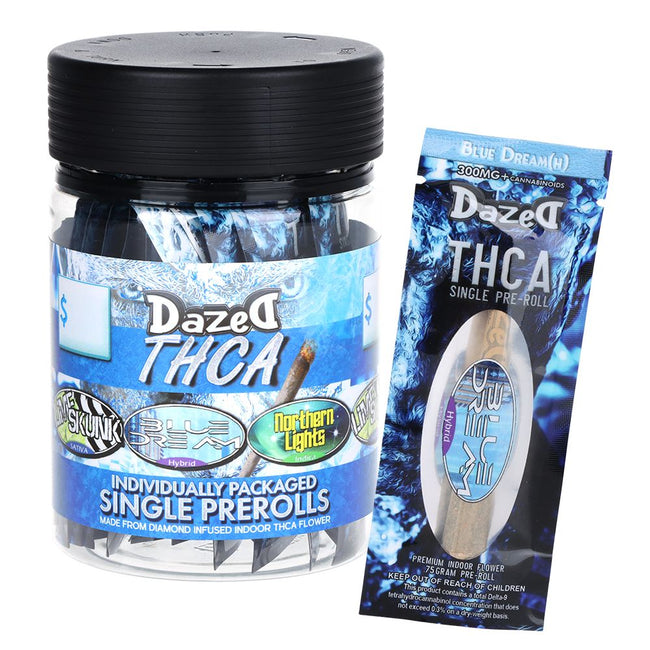 Dazed Icewalkerz THCA Pre-Rolls - .75g / 1pc / Assorted Strains - 25CT JAR
