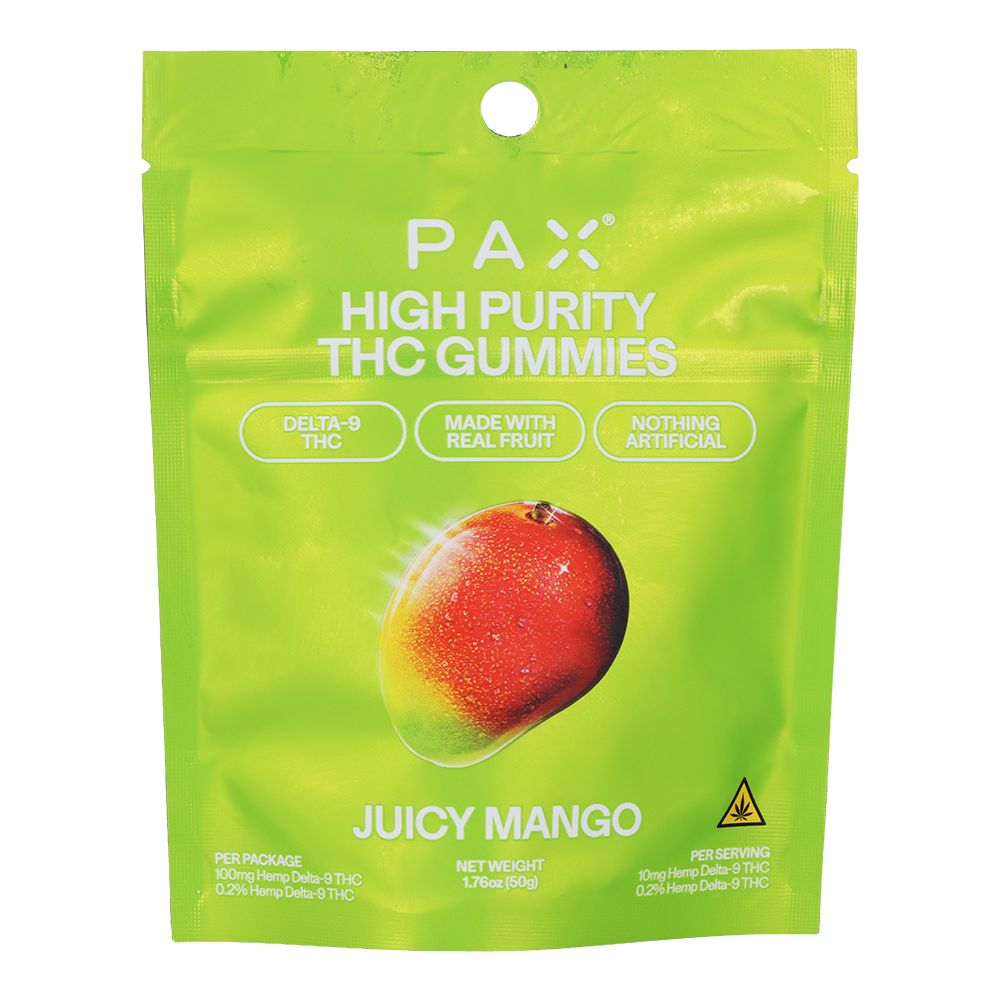 PAX High Purity D9 THC Gummies | 100mg | 10pc Pack