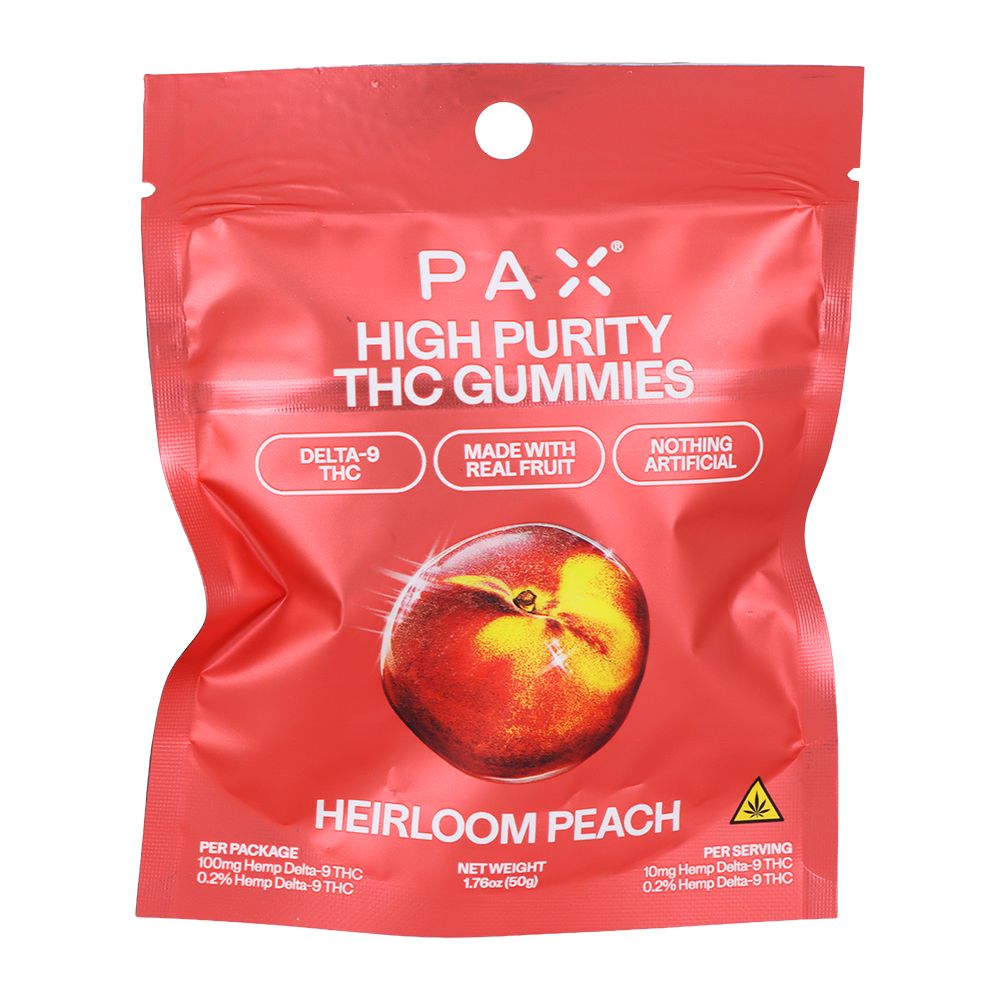 PAX High Purity D9 THC Gummies | 100mg | 10pc Pack