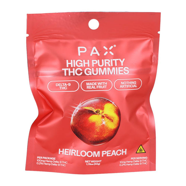 PAX High Purity D9 THC Gummies | 100mg | 10pc Pack