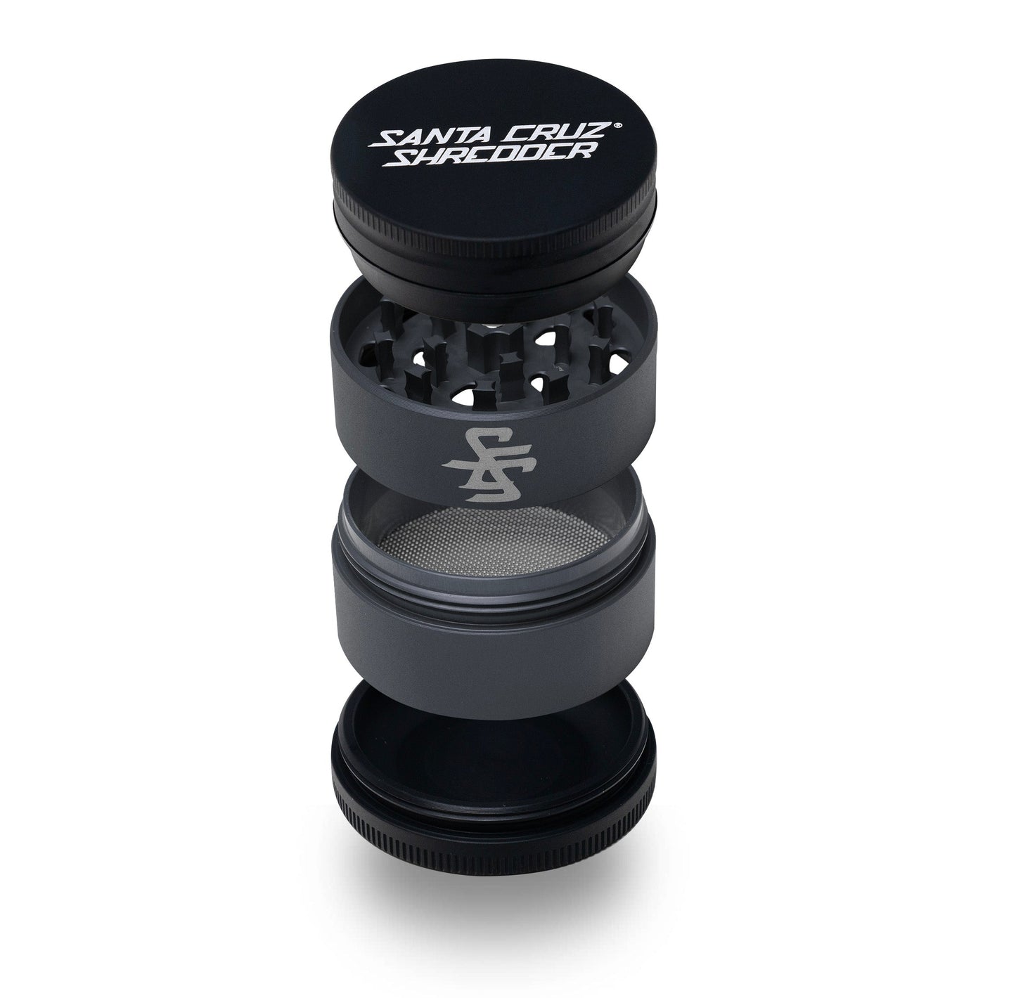 Santa Cruz Shredder Aluminum 4 Piece SPLIT-SERIES Medium Herb Grinders