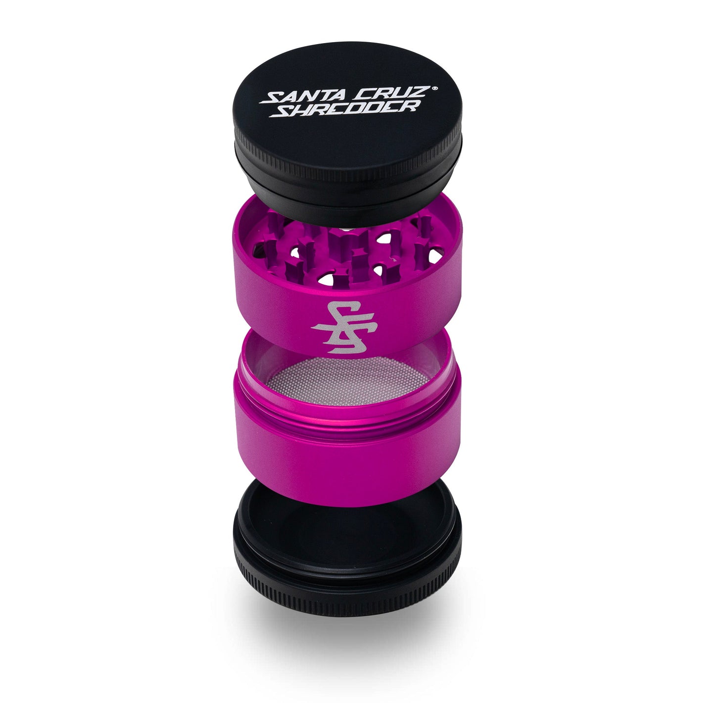 Santa Cruz Shredder Aluminum 4 Piece SPLIT-SERIES Medium Herb Grinders