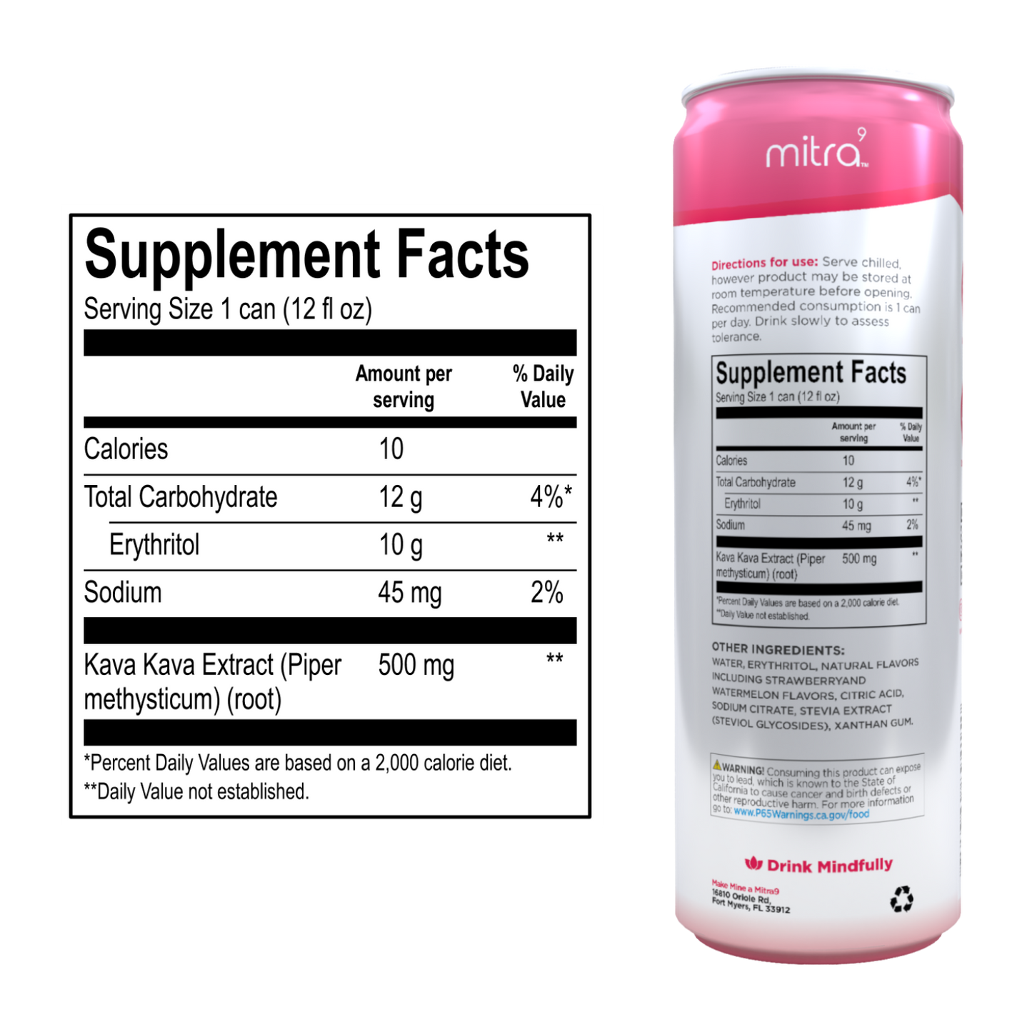 Mitra9 KAVA Strawberry Watermelon