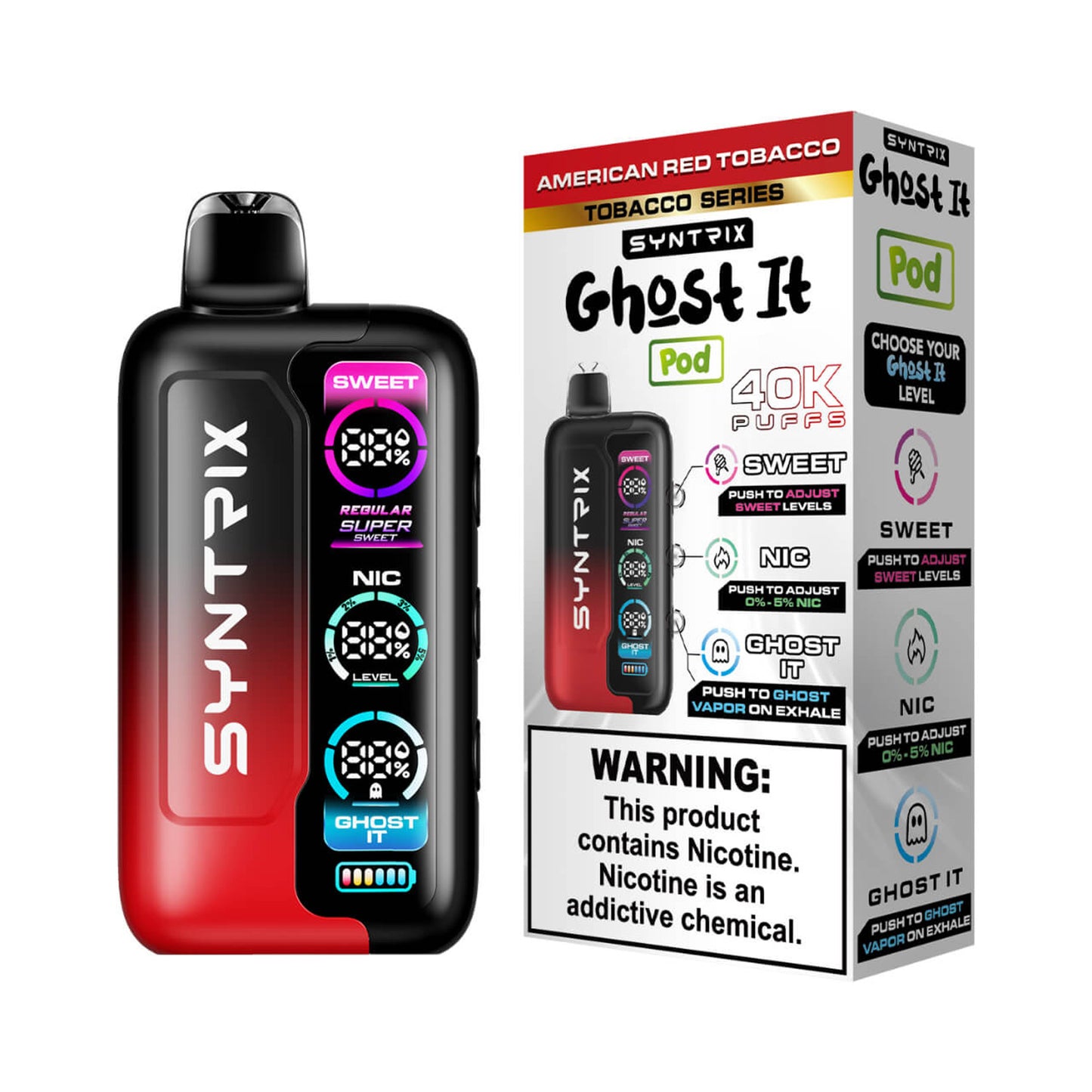 SYNTRIX Ghost It Disposable (40000 Puffs)