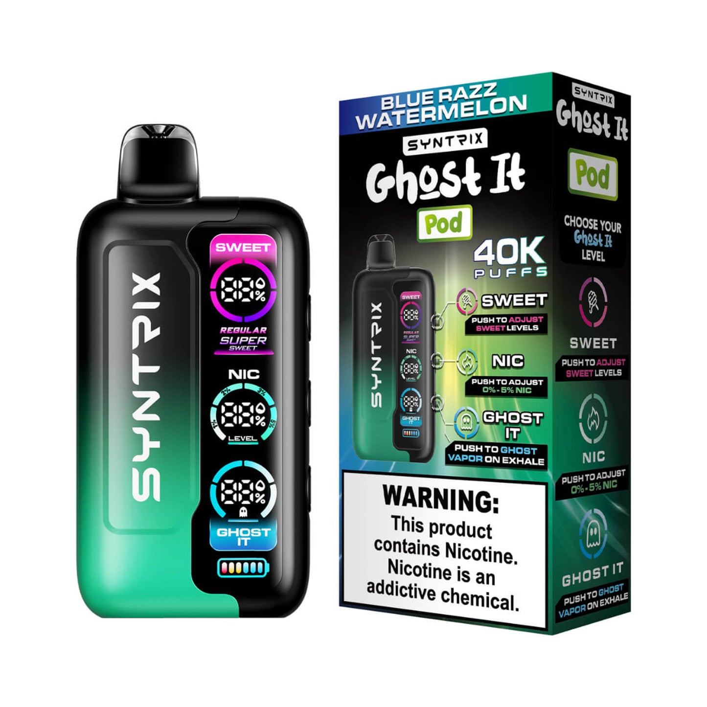 SYNTRIX Ghost It Disposable (40000 Puffs)