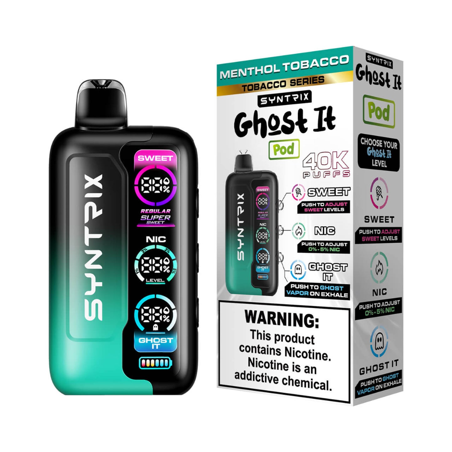 SYNTRIX Ghost It Disposable (40000 Puffs)